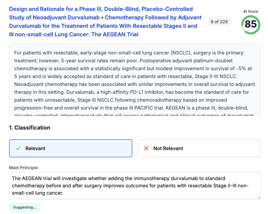 Abstract Review Screenshot